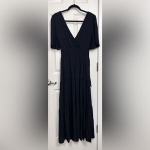 Lovestitch Floral Embroidery Maxi Dress NWOT